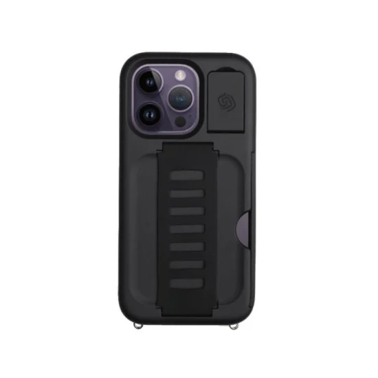 Cover Iphone 14 Pro Kickstand With Wallet Grip2U - Charcoal